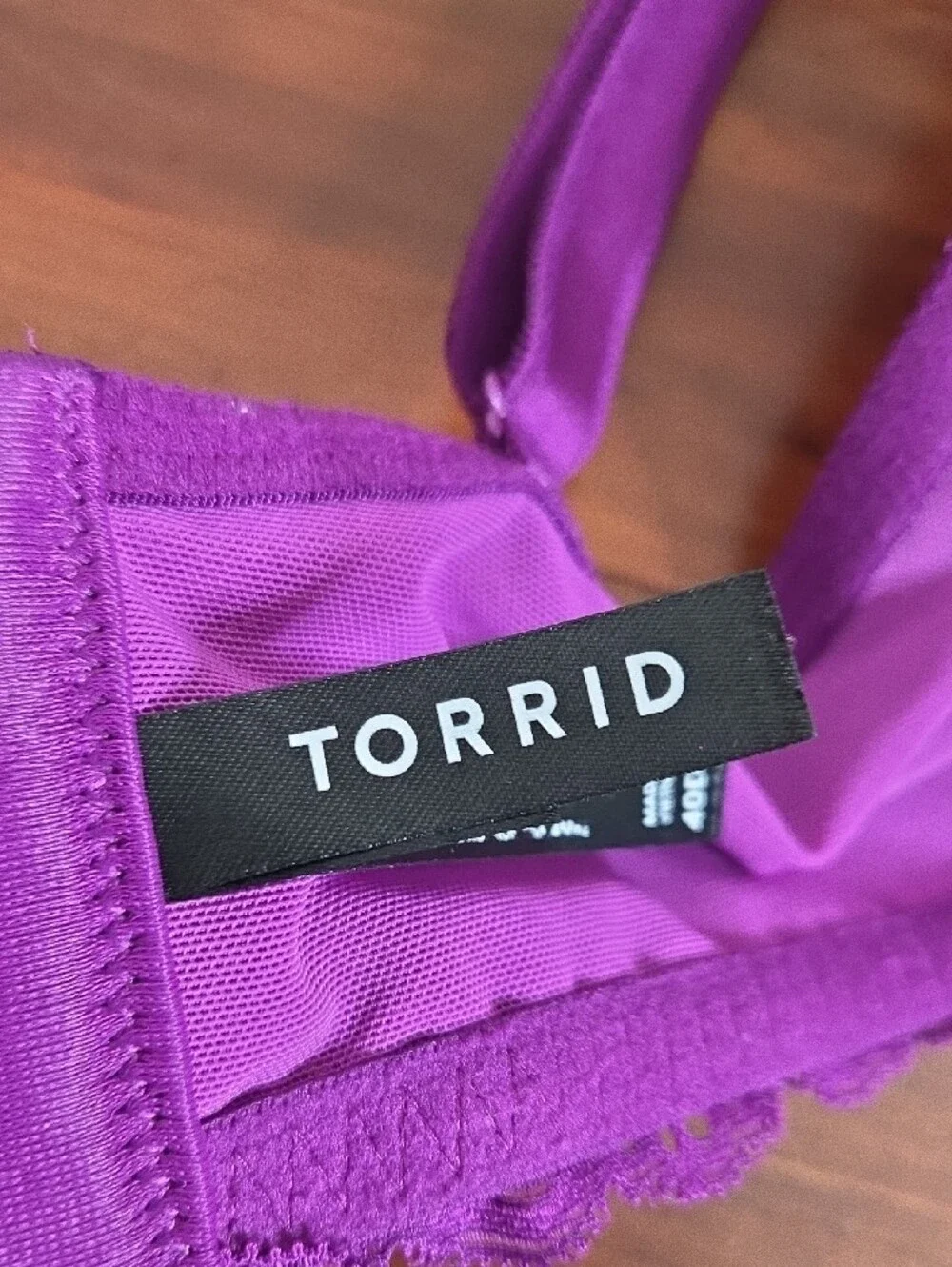 torrid Purple Lace XO Ultra Plunge Push-Up Bra